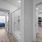 Standing shower options in walk-through bathrooms