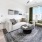 a living room with a large window